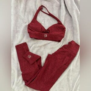 Burgundy bombshell sportswear Set